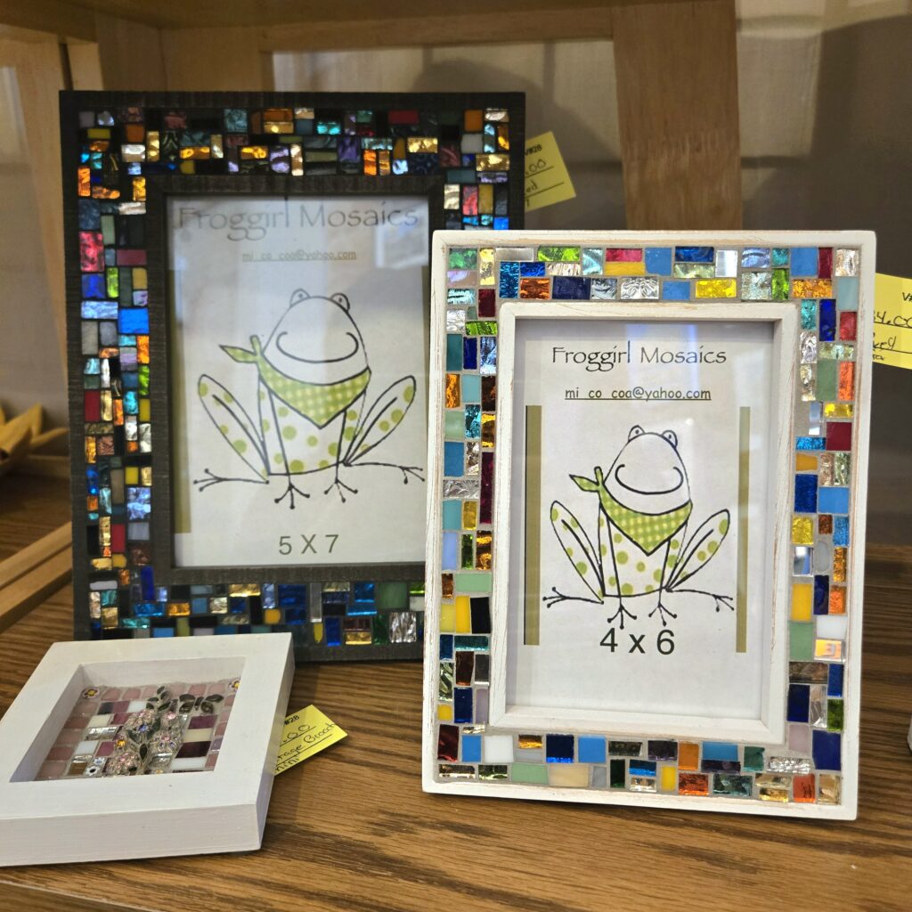 mosaic picture frames available in various sizes